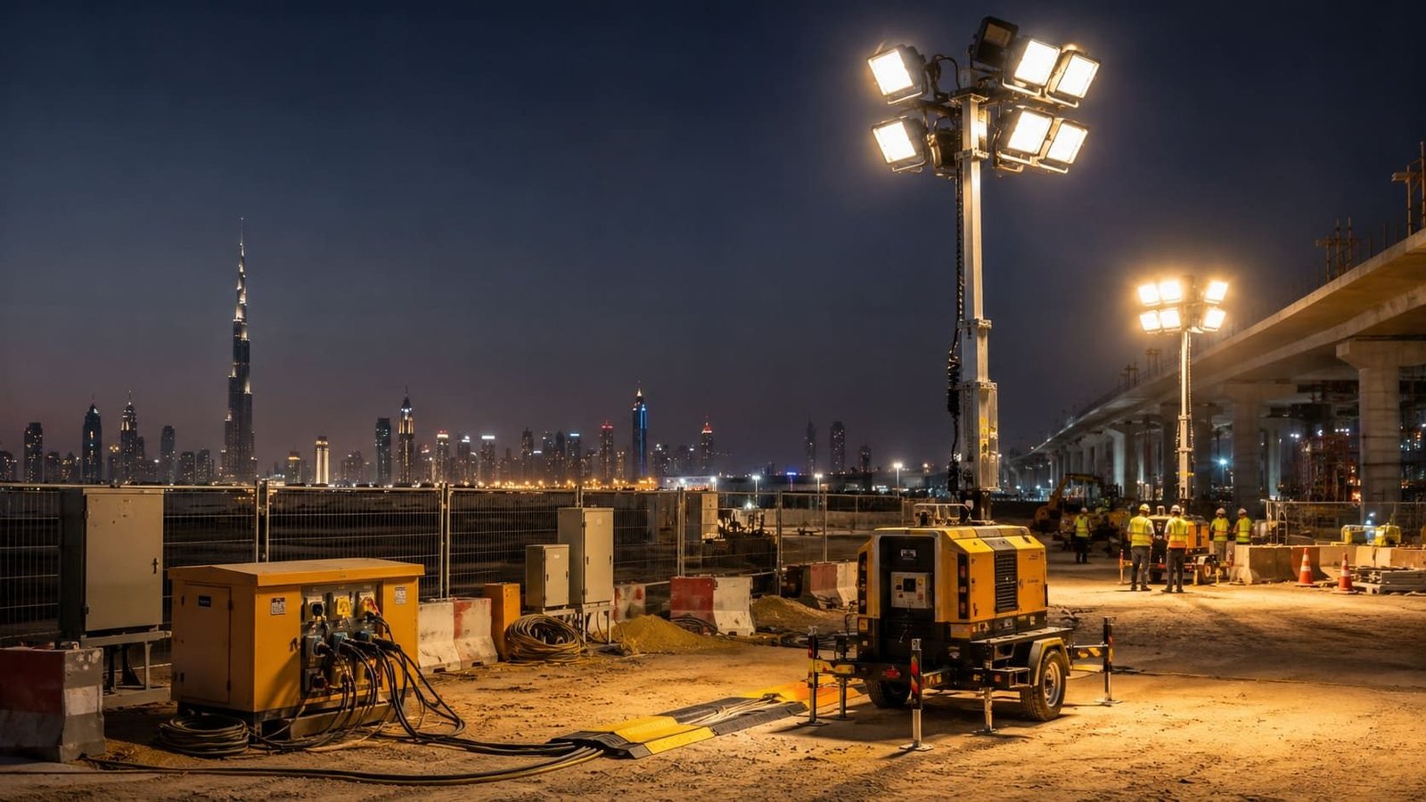 Lighting towers & site utilities